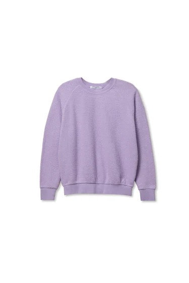 Ziggy Reverse Fleece Shrunken Crew- Ultraviolet