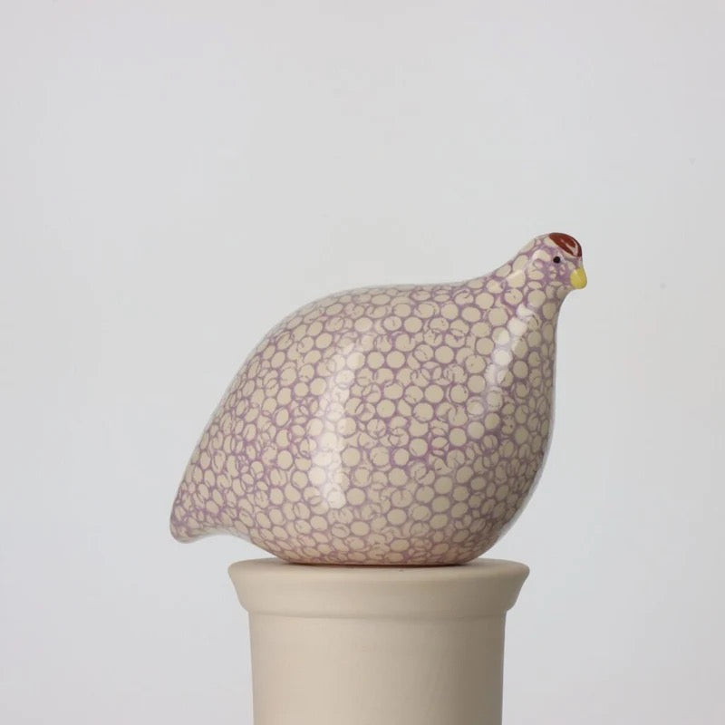 Quail White Spotted Mauve- Small