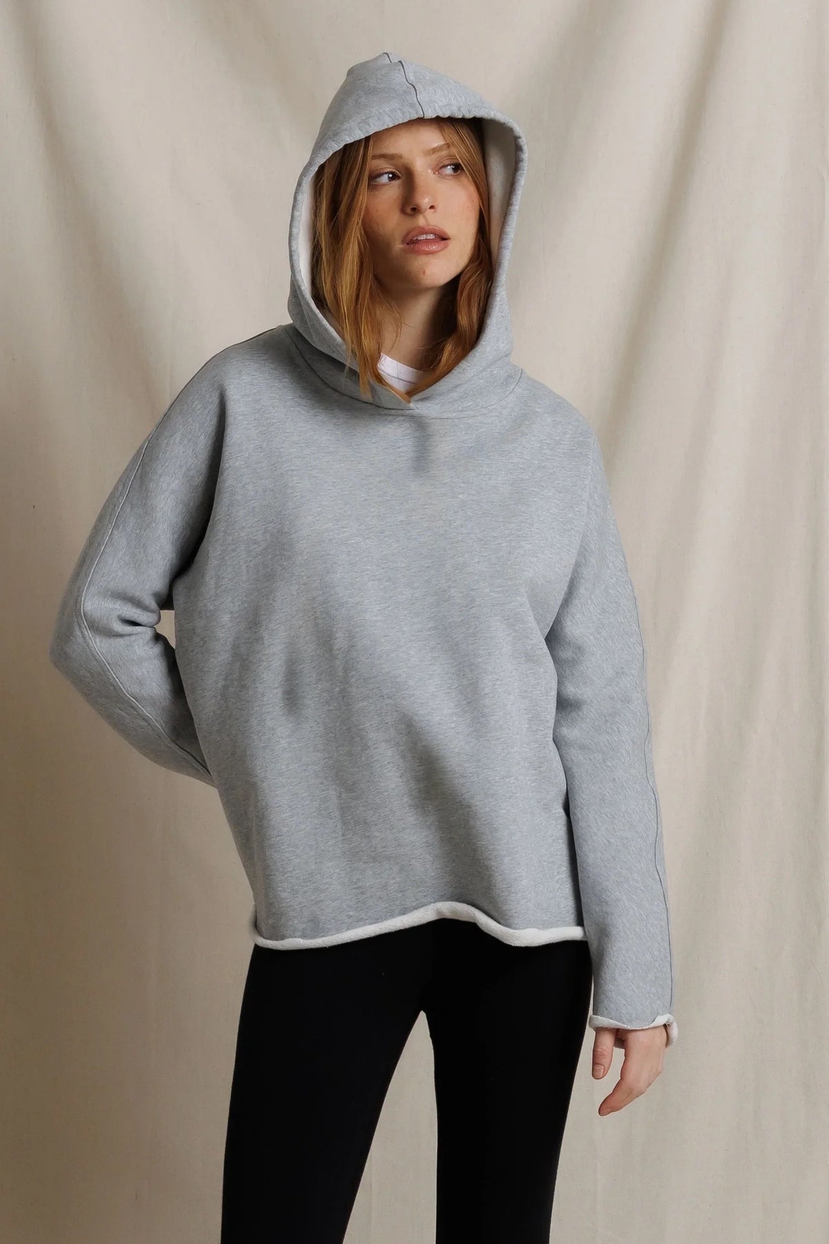 Mimi Fleece Hoodie- Heather Grey