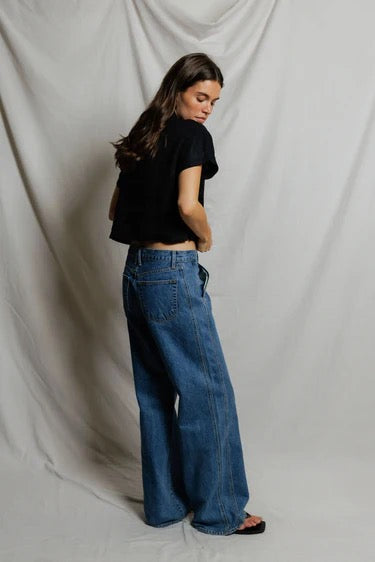 Tabitha Pull Over Cropped Woven Polo