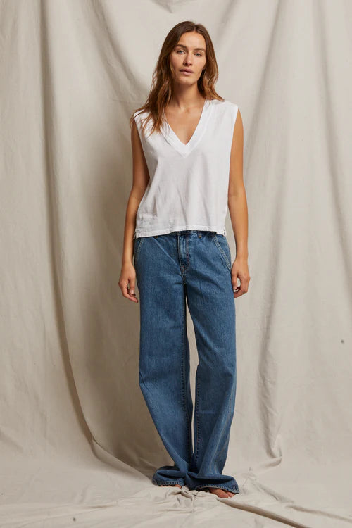 Margot Sleeveless V Neck Tee