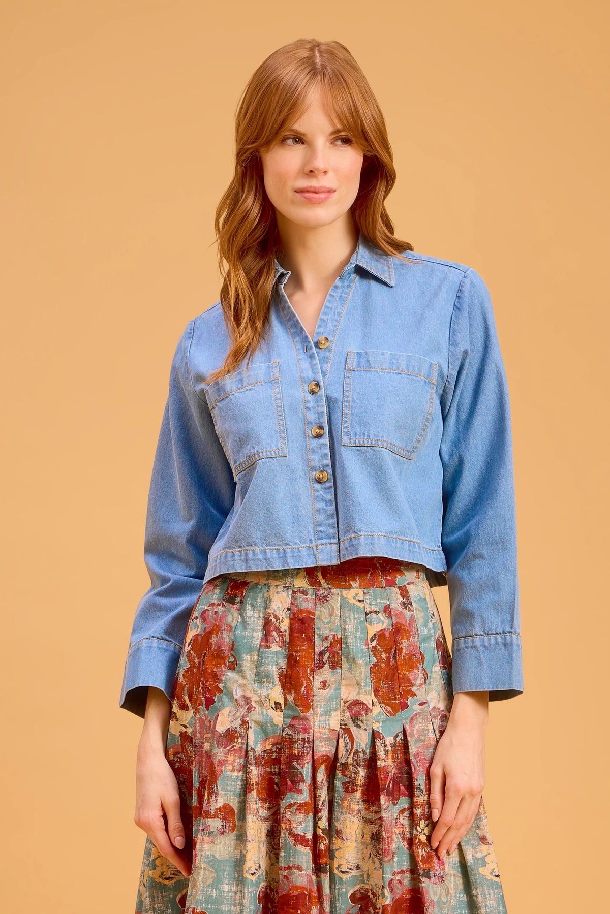 Megs Top-Denim
