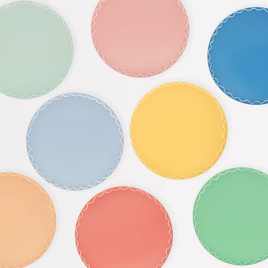 Mixed Wavy Line Side Plate