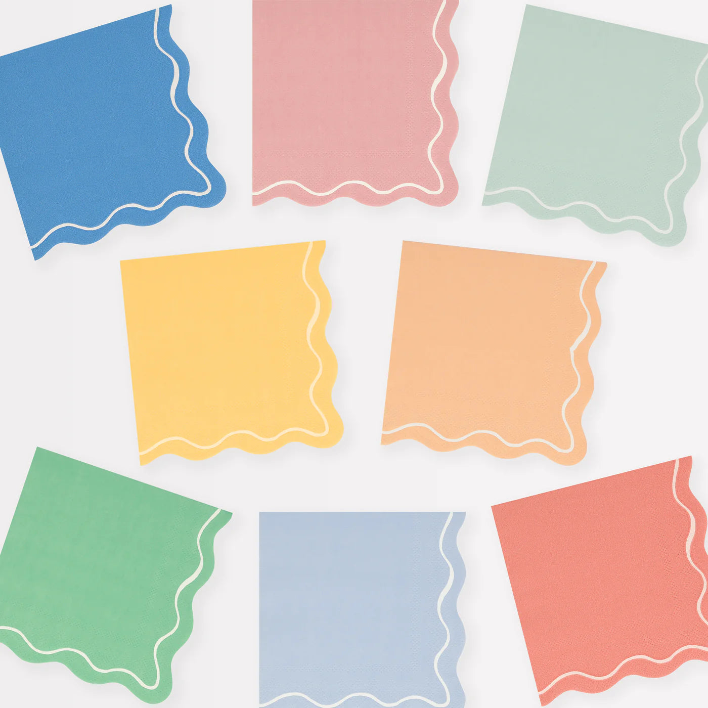 Mixed Wavy Line Napkins