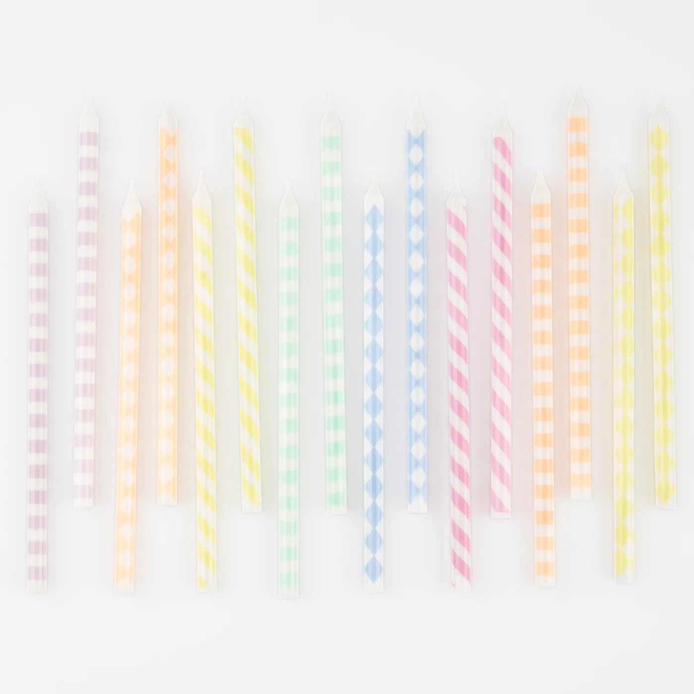 Pastel Pattern Candles