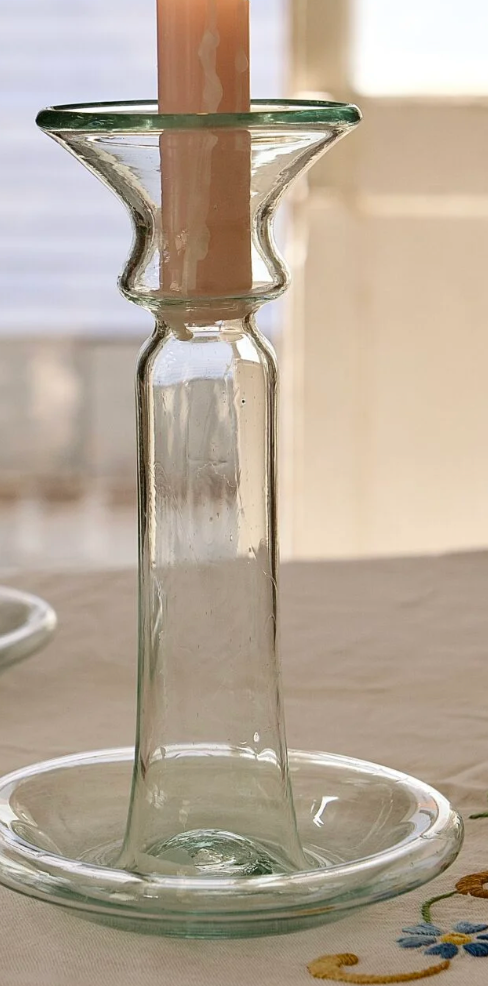 Porta Candele Transparent Candle Holder