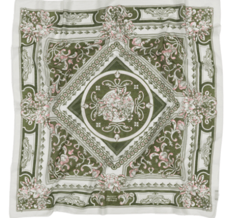 Mosaic Lichen Cotton Scarf