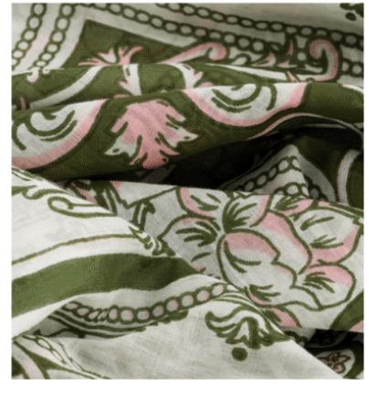 Mosaic Lichen Cotton Scarf