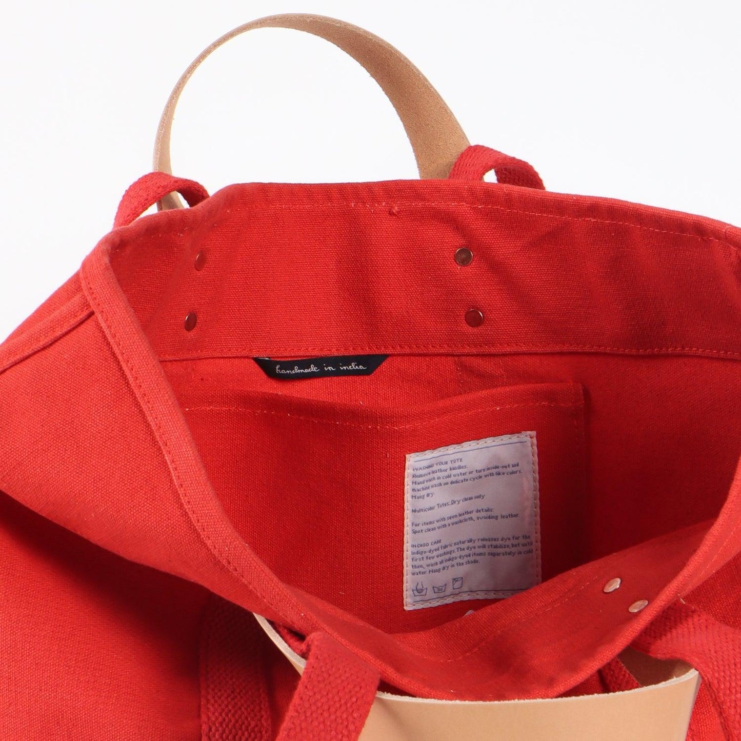 Small East West Tote / Persimmon