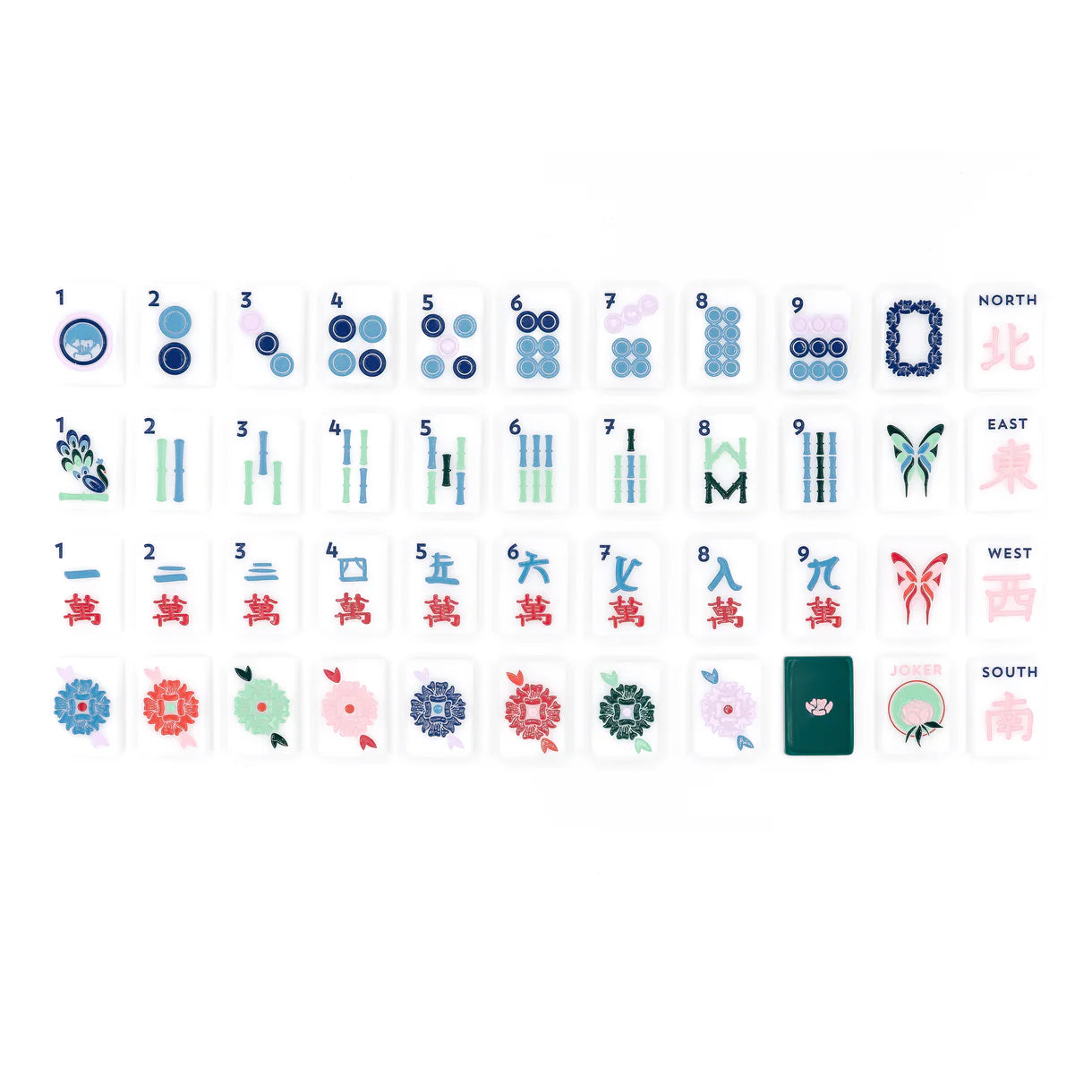 Mahjong Tile Set / Green