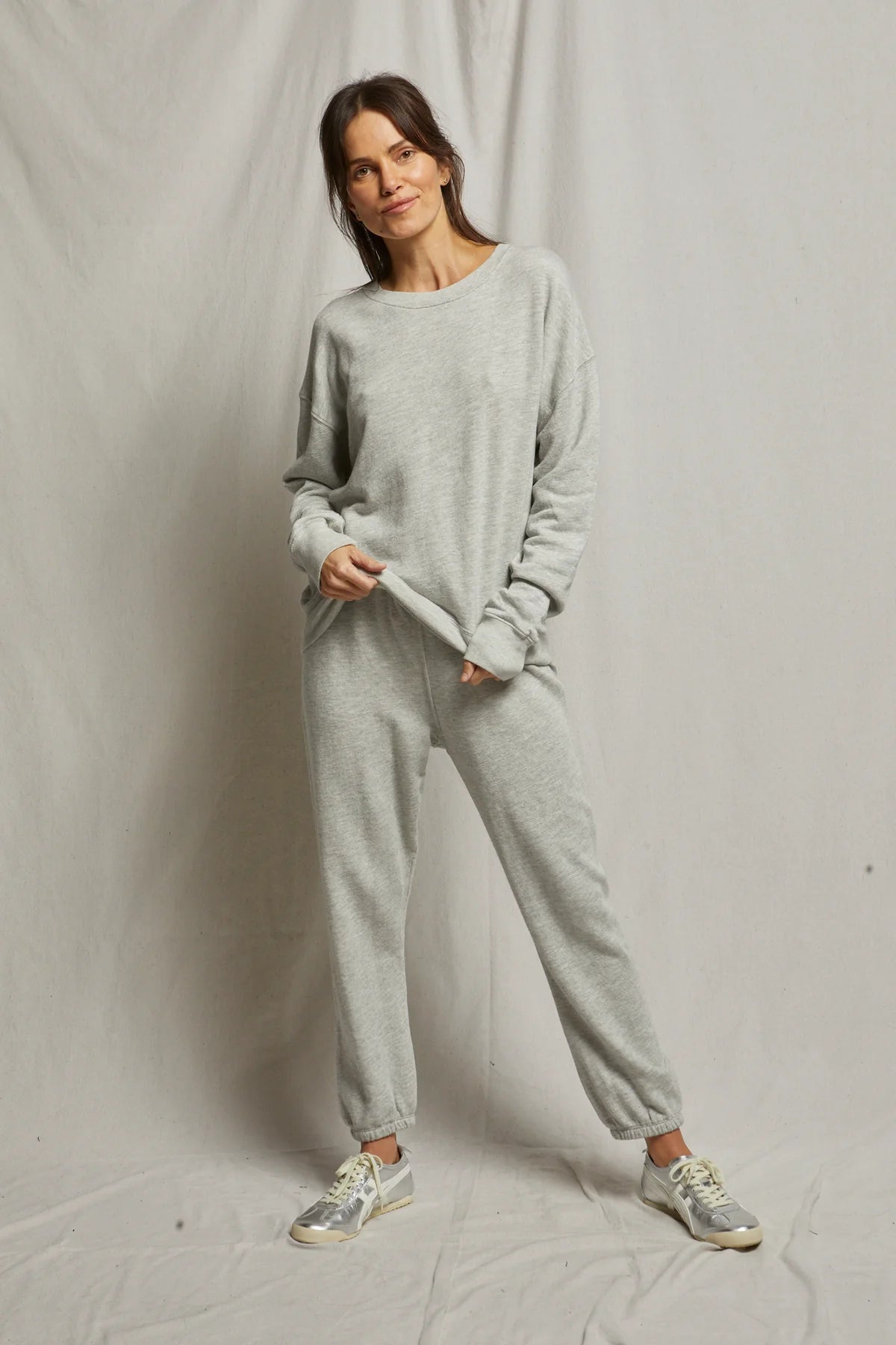 Cascia Embroidered Tyler French Terry Pullover Sweatshirt