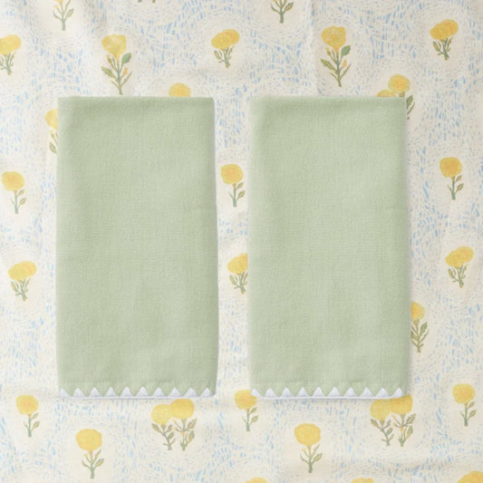 Standard Stitched Edge Powder Hand Towels (pair)