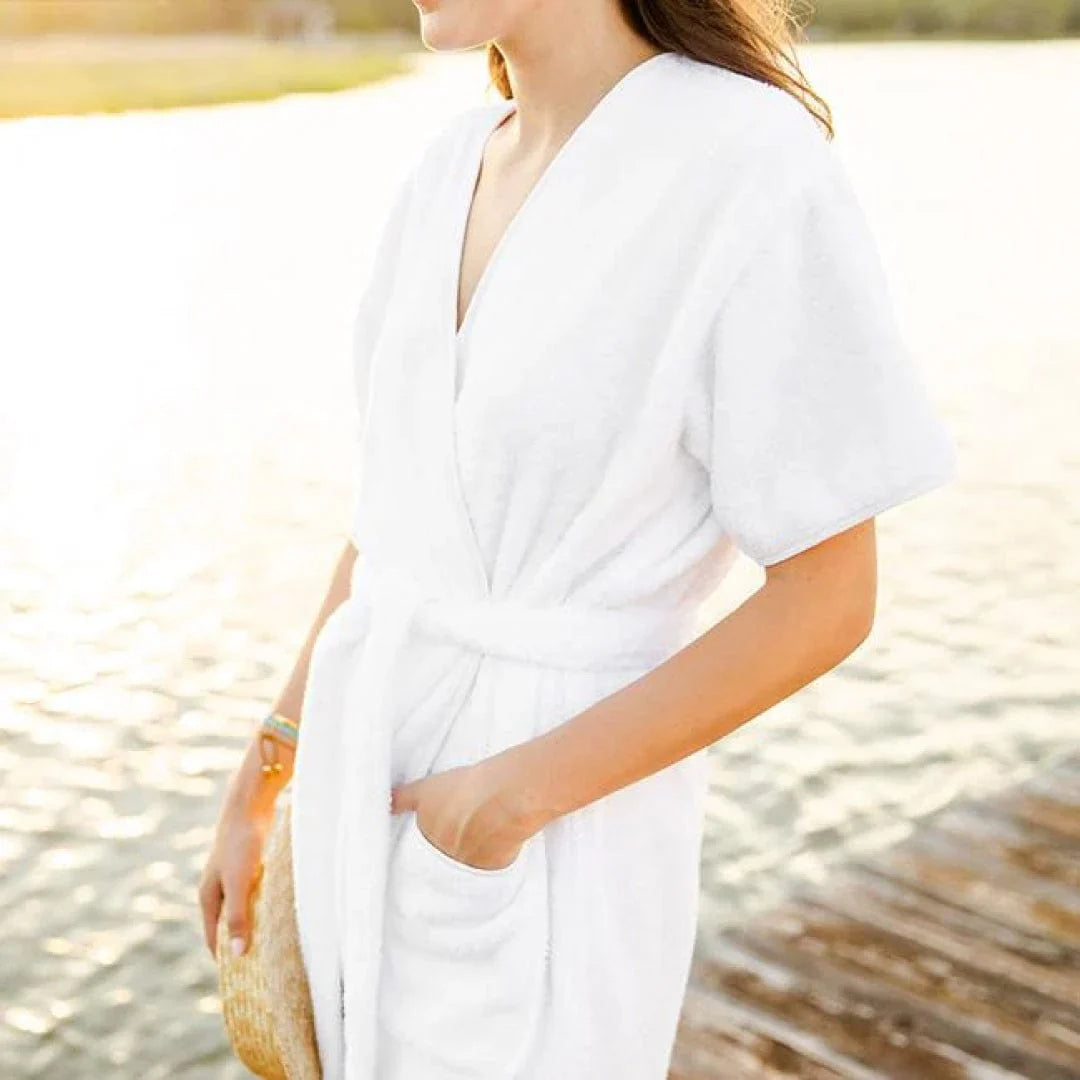 Women's Short 100% Cotton  Luxury Robe