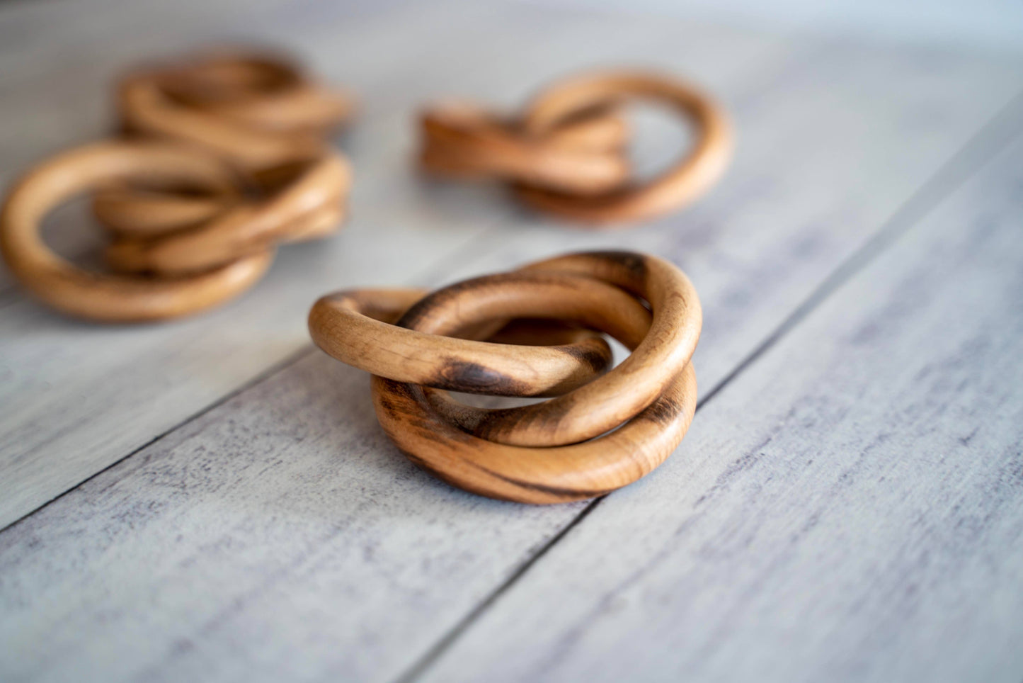 Wood Bangles Napkin Rings S/4