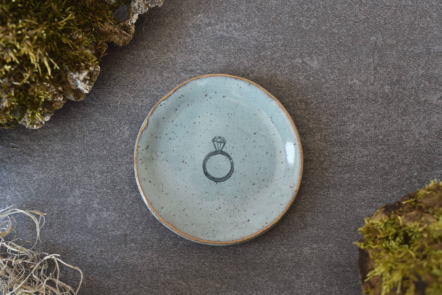 Mini Plate - Diamond Ring