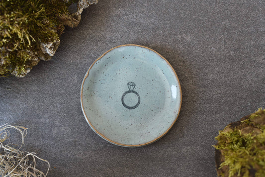 Mini Plate - Diamond Ring