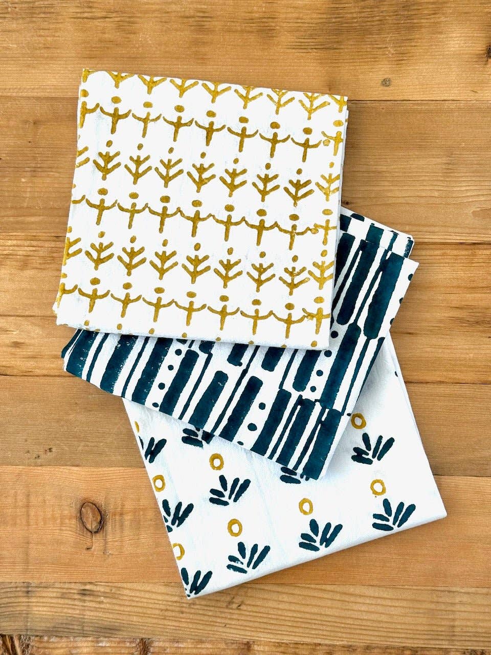 Riley Tea Towel, Midnight Green