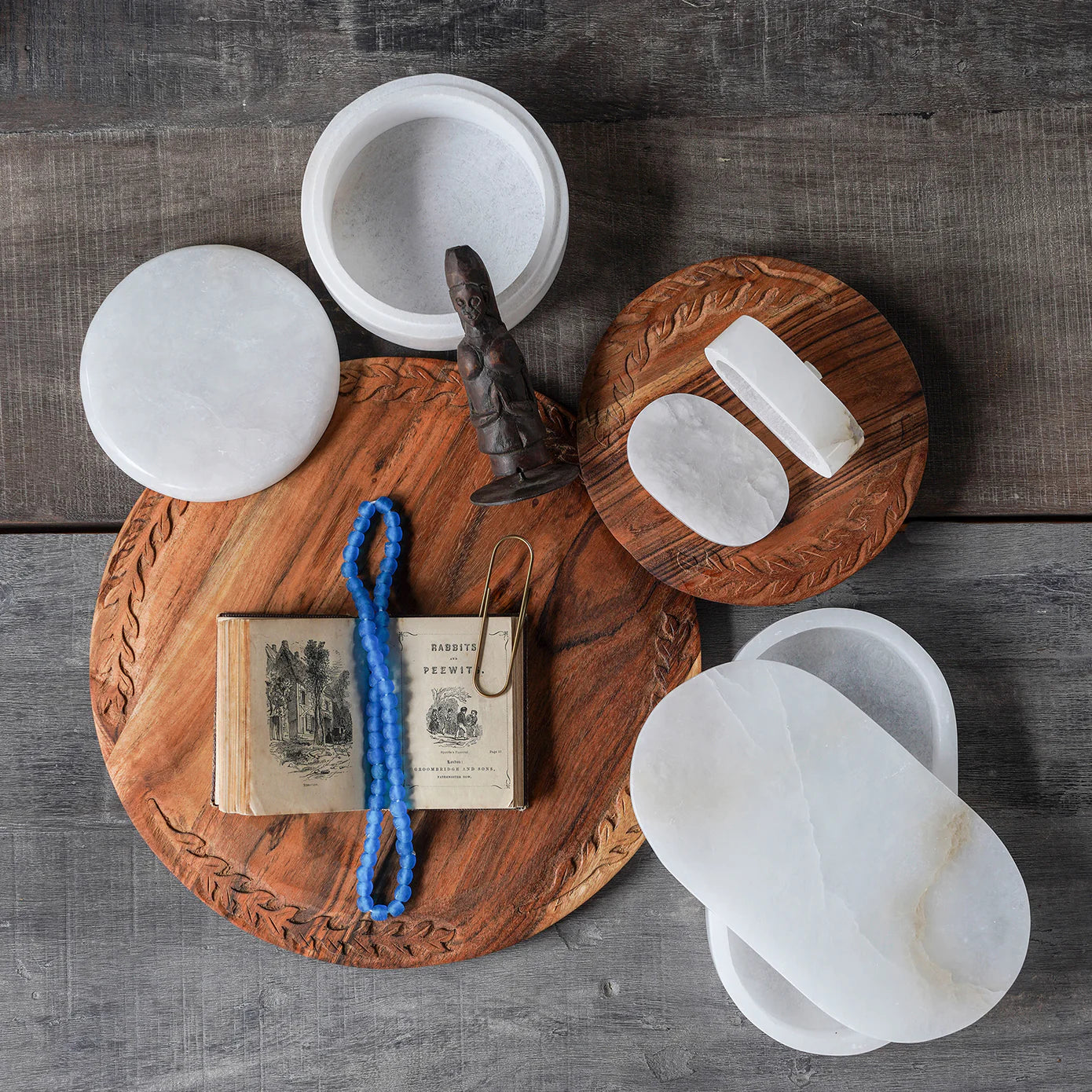 Alabaster Box Oval