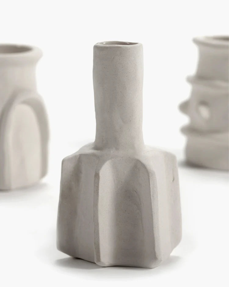 Vase Assorted Set of 6 Beige Molly