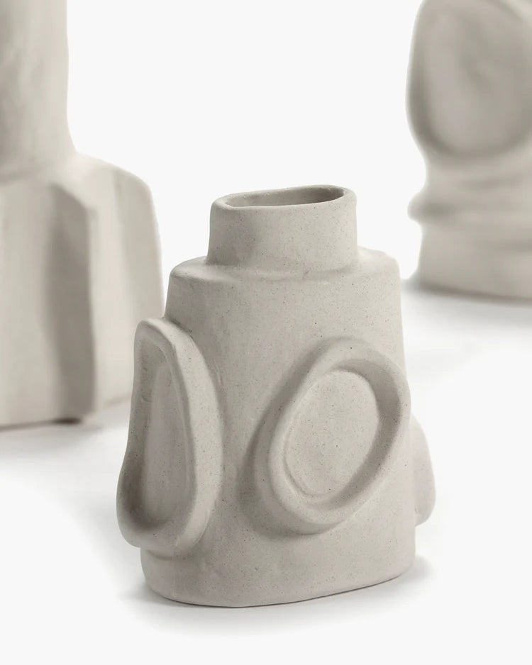 Vase Assorted Set of 6 Beige Molly