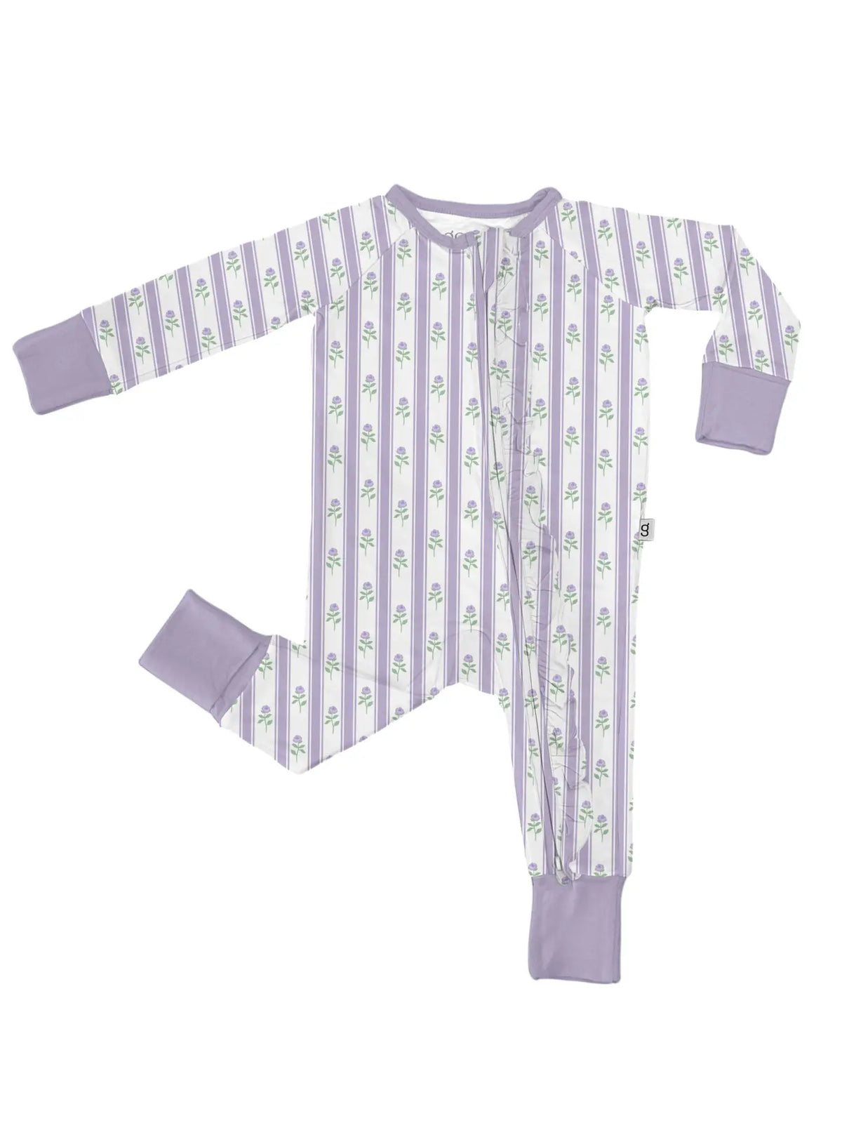 Lilac Ribbons- Zip Pjs