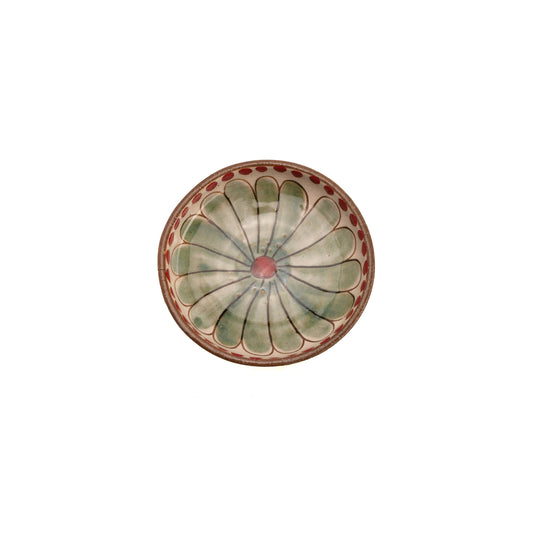 Daisy Mini Ceramic Plate: Red