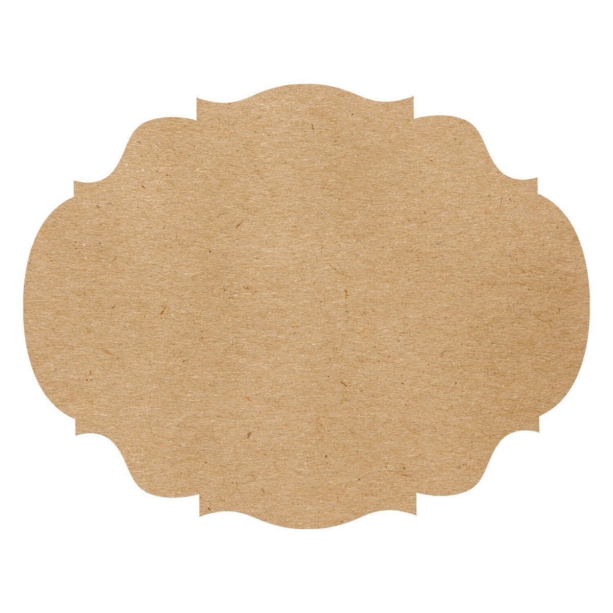 Die-cut Kraft French Frame Placemat- 12 Sheets