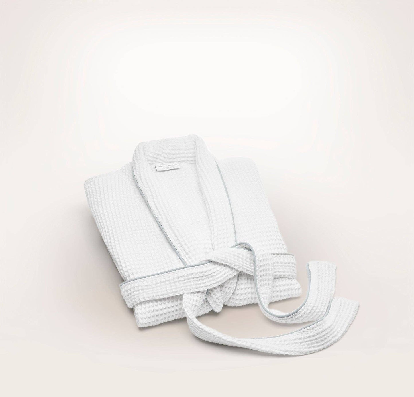 Women's Waffle Robe: White/Shore