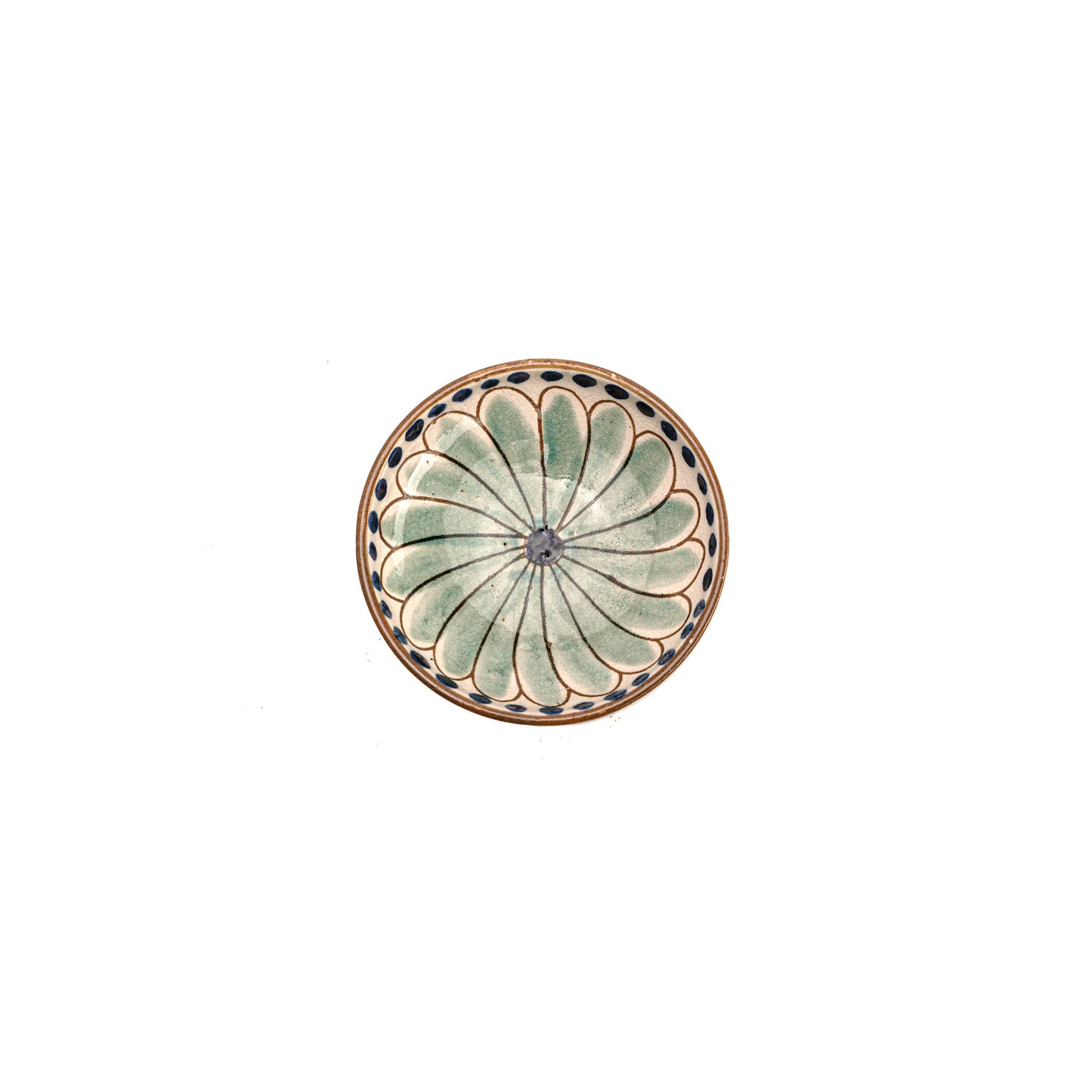 Daisy Mini Ceramic Plate: Blue