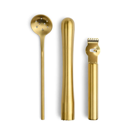 The Bertie Gold Stainless Steel Barware Set