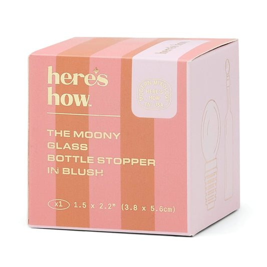 The Moony Glass Bottle Stopper-Blush