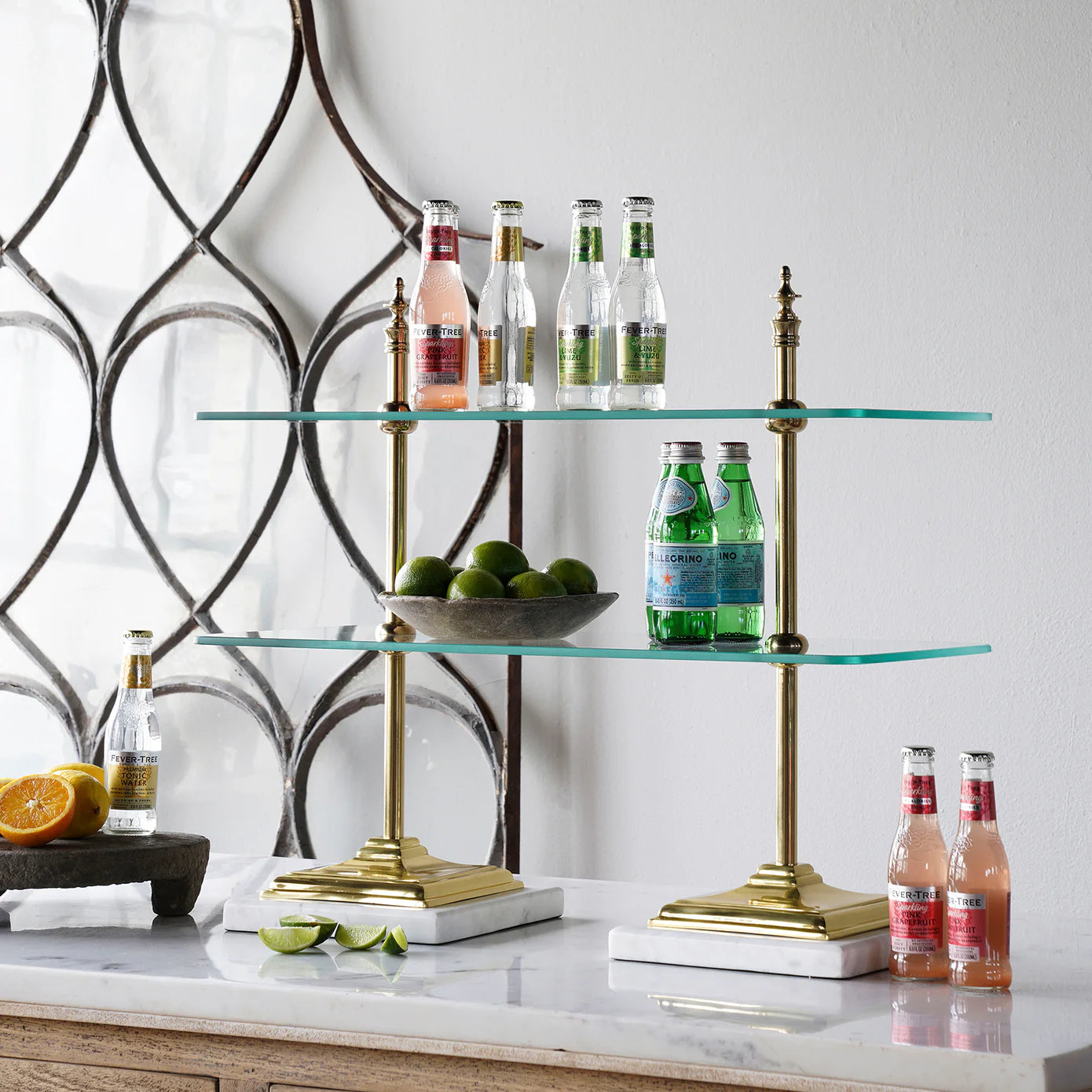 Brass Etagere
