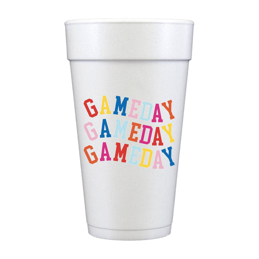 Game Day Full Color Foam Cups