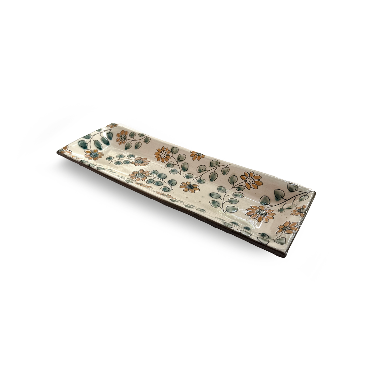 Sunflower Ceramic Tray: Scattered