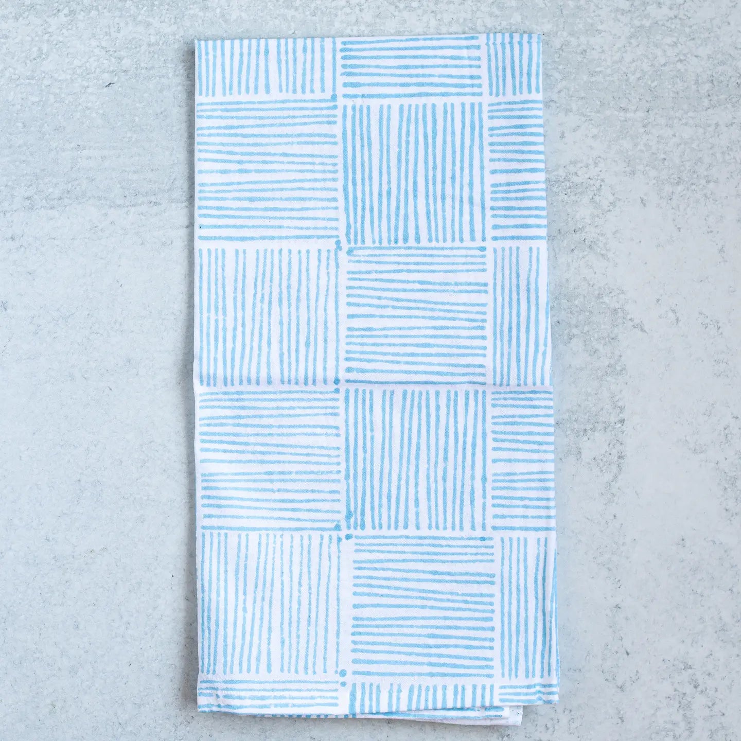 Tea Towel - Striped, Uniform Blue