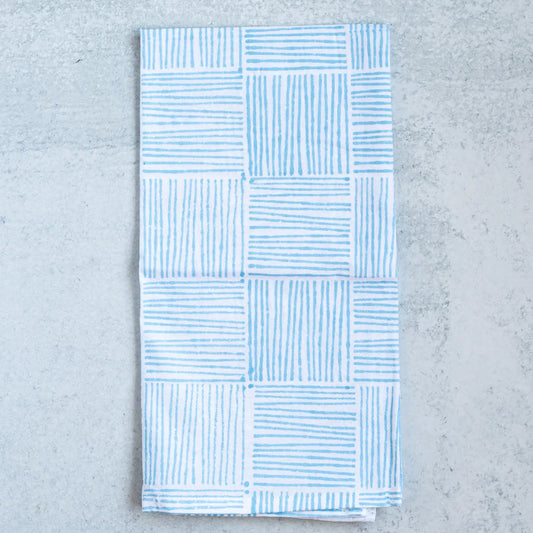 Tea Towel - Striped, Uniform Blue