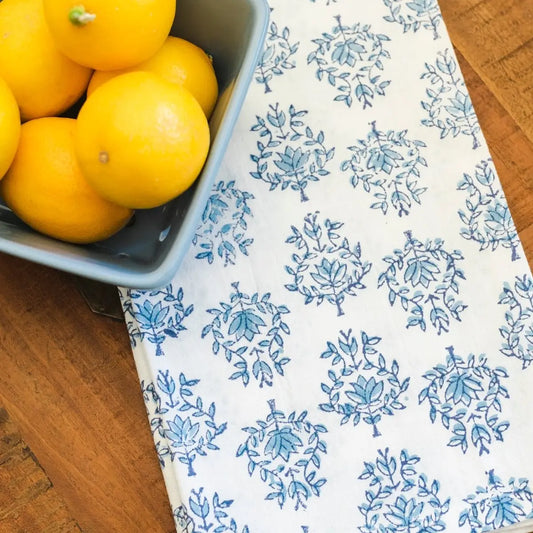 Tea Towel Lotus Pattern