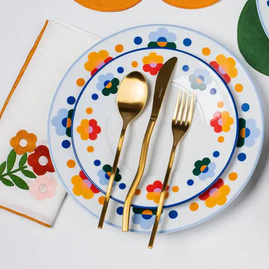 Floral Porcelain Salad Plate