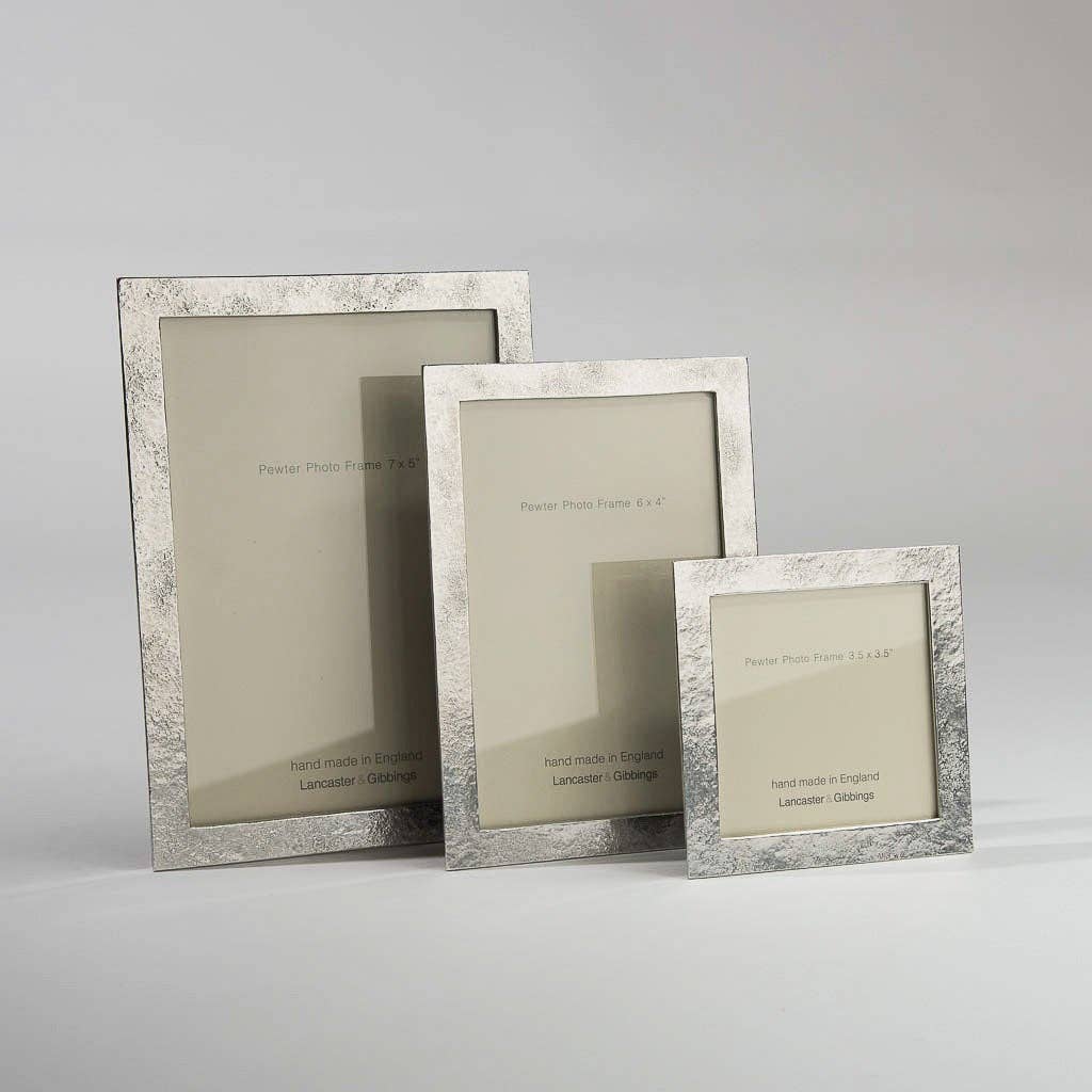 Hand Cast Pewter Photo Frame 4x6