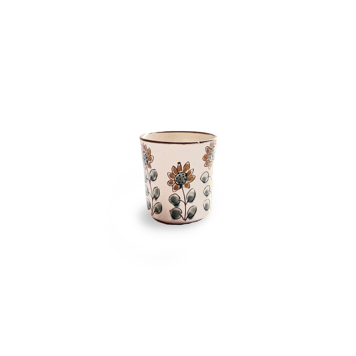 Sunflower Ceramic Espresso Cup: Without