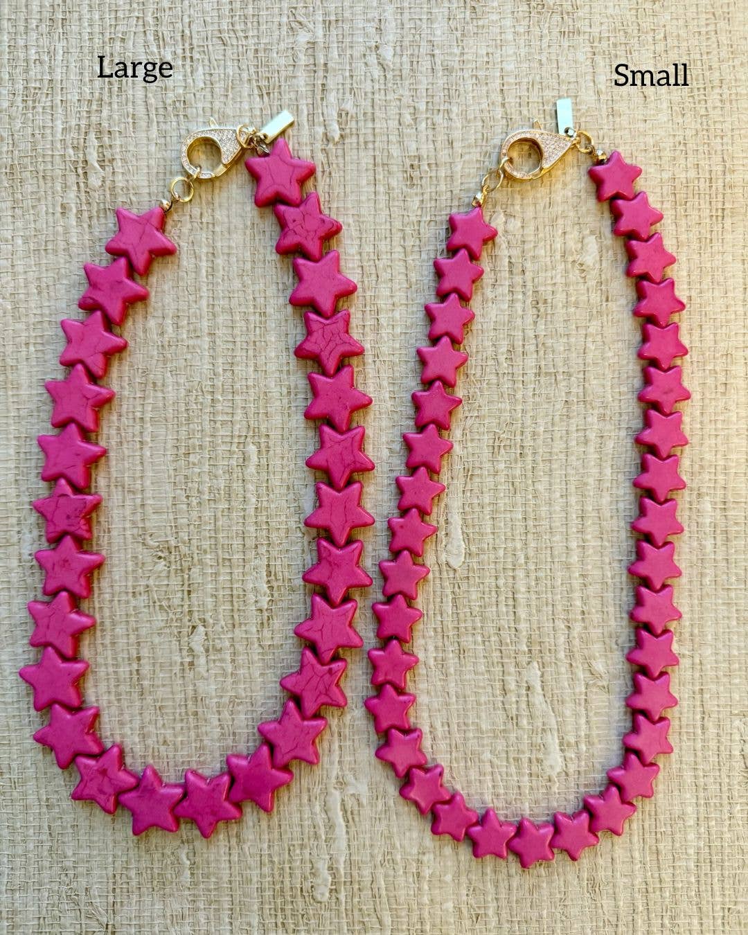 Star Necklace - Large - Bubblegum Pink: Large - Bubble Gum Pink / Necklace