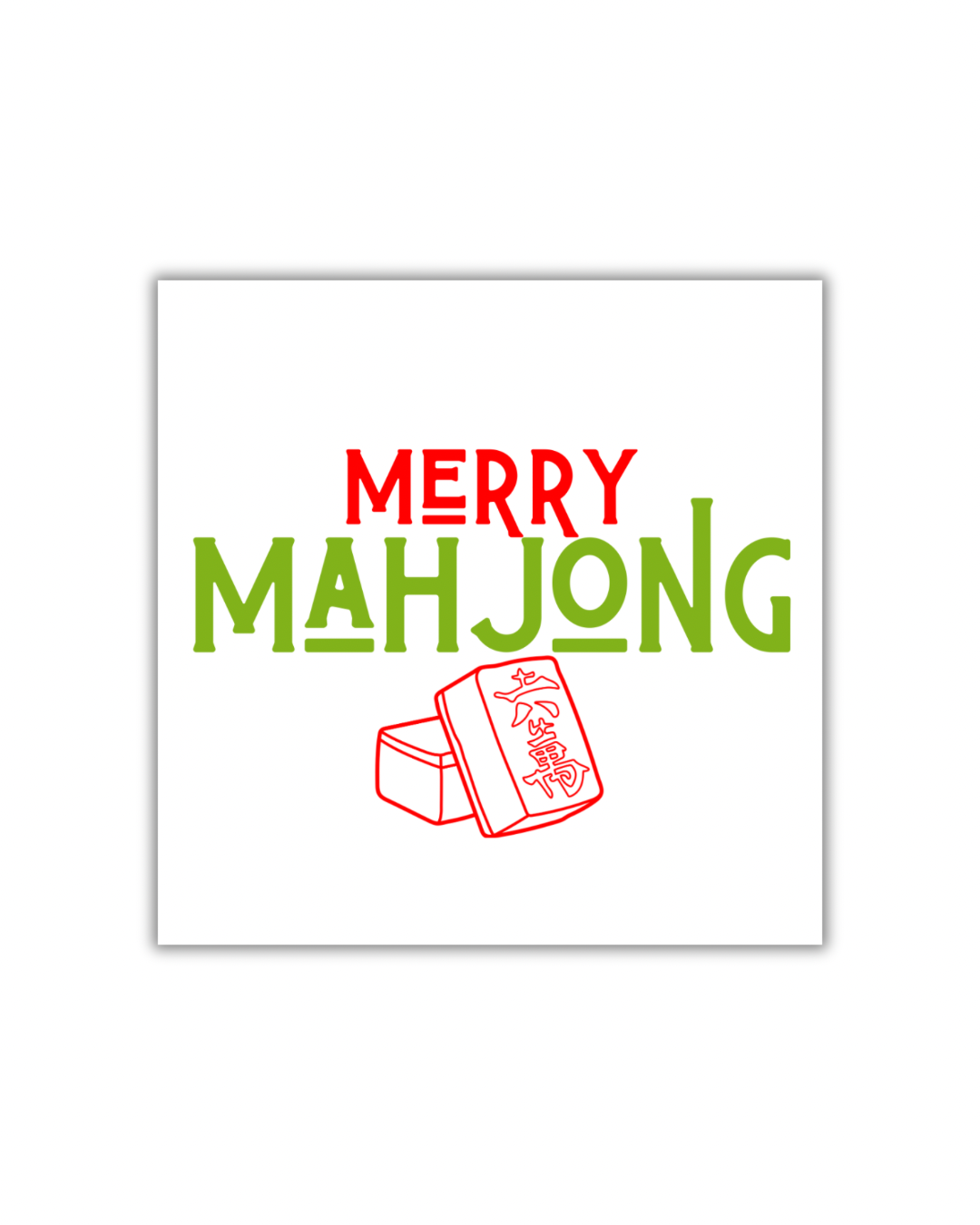 Merry Mahjong Paper Party Napkins