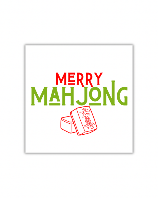 Merry Mahjong Paper Party Napkins