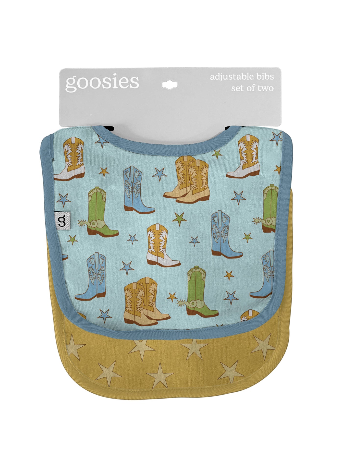 Cowboy Boots & Stars - Bib Set