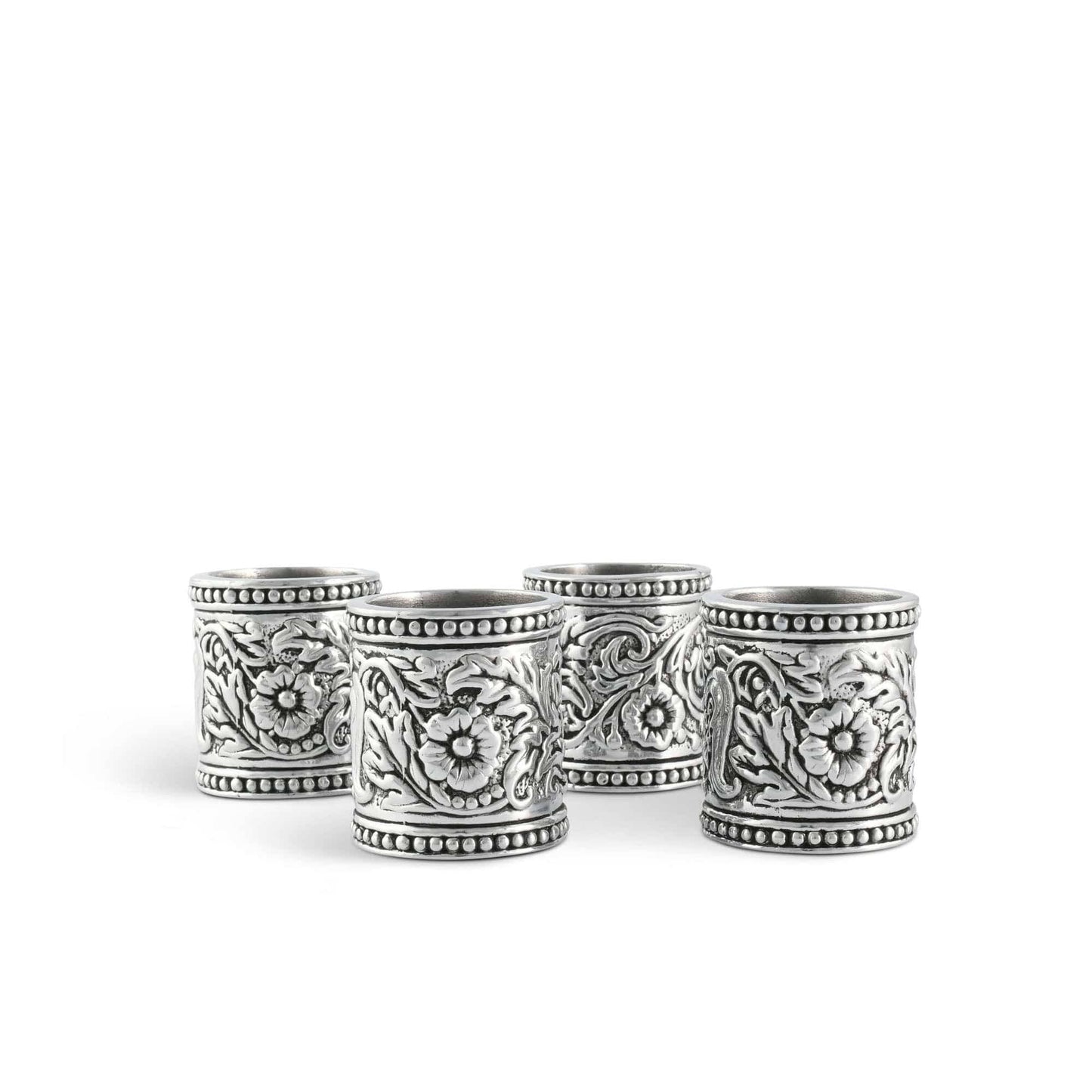 Concho Pattern Napkin Rings Set of 4