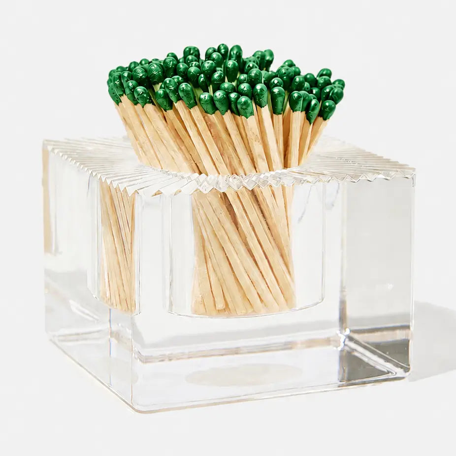 Square Match Striker- Metallic Green Matches