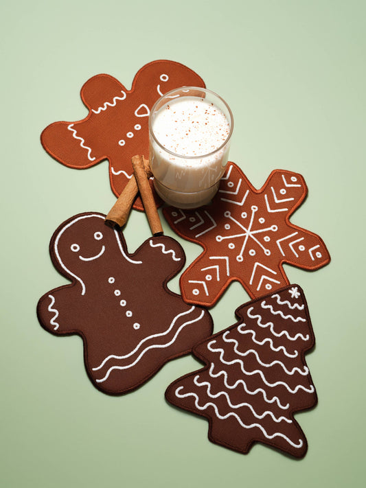 Gingerbread Cocktail Napkins - Set of 4