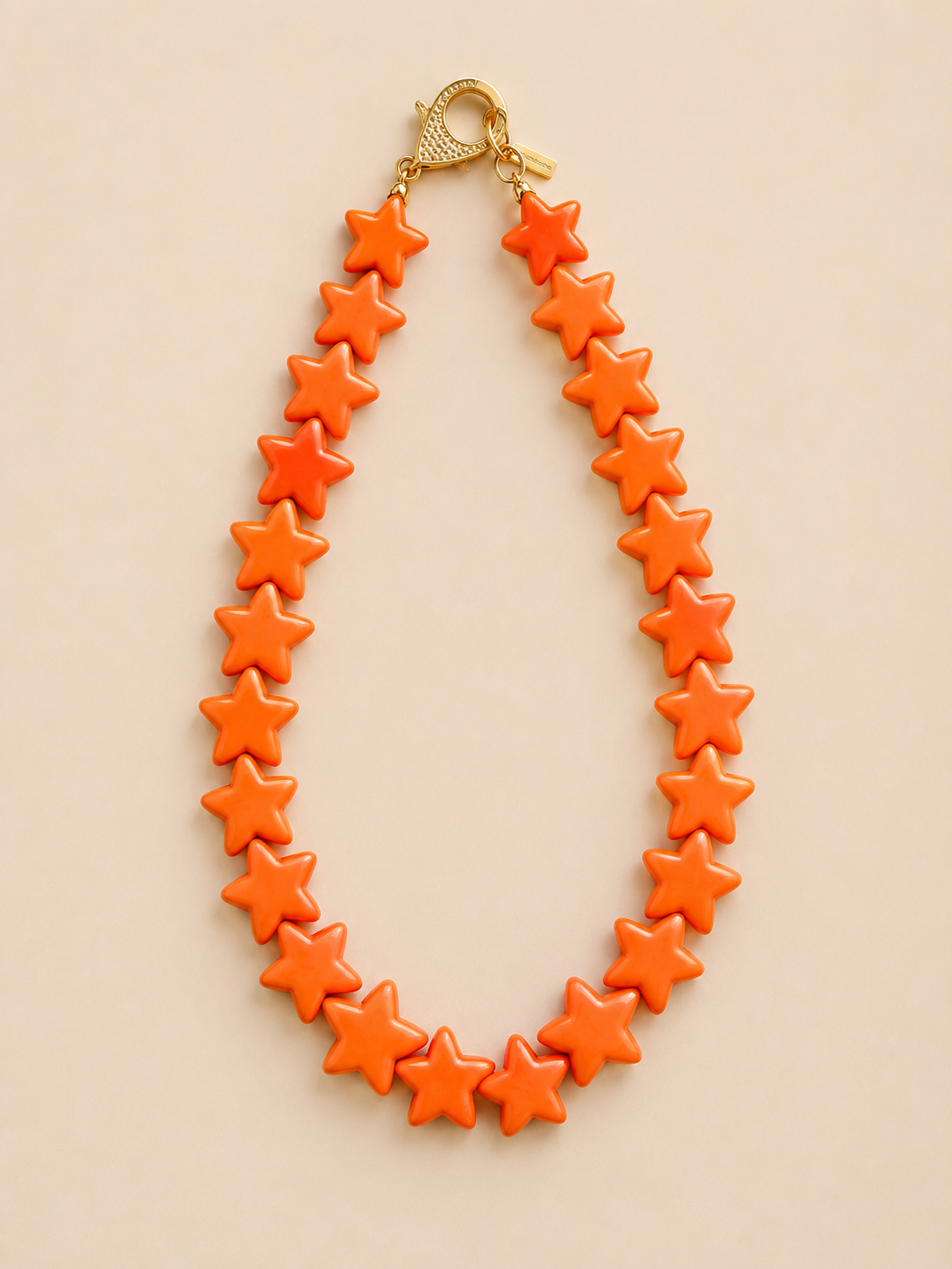 Star Necklace - Large - Orange: Large - Orange / Necklace