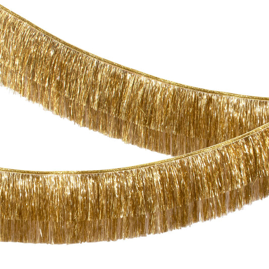 Gold Fringe Tinsel Garland