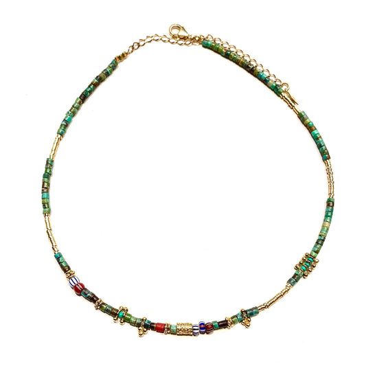 One of a Kind Short Beaded Necklace (Sally)